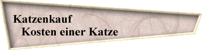 Katzenkauf                                        
Kosten einer Katze                     